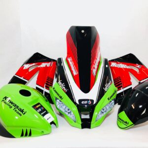 Kawasaki Race Fairings – Custom Painted Design 7
