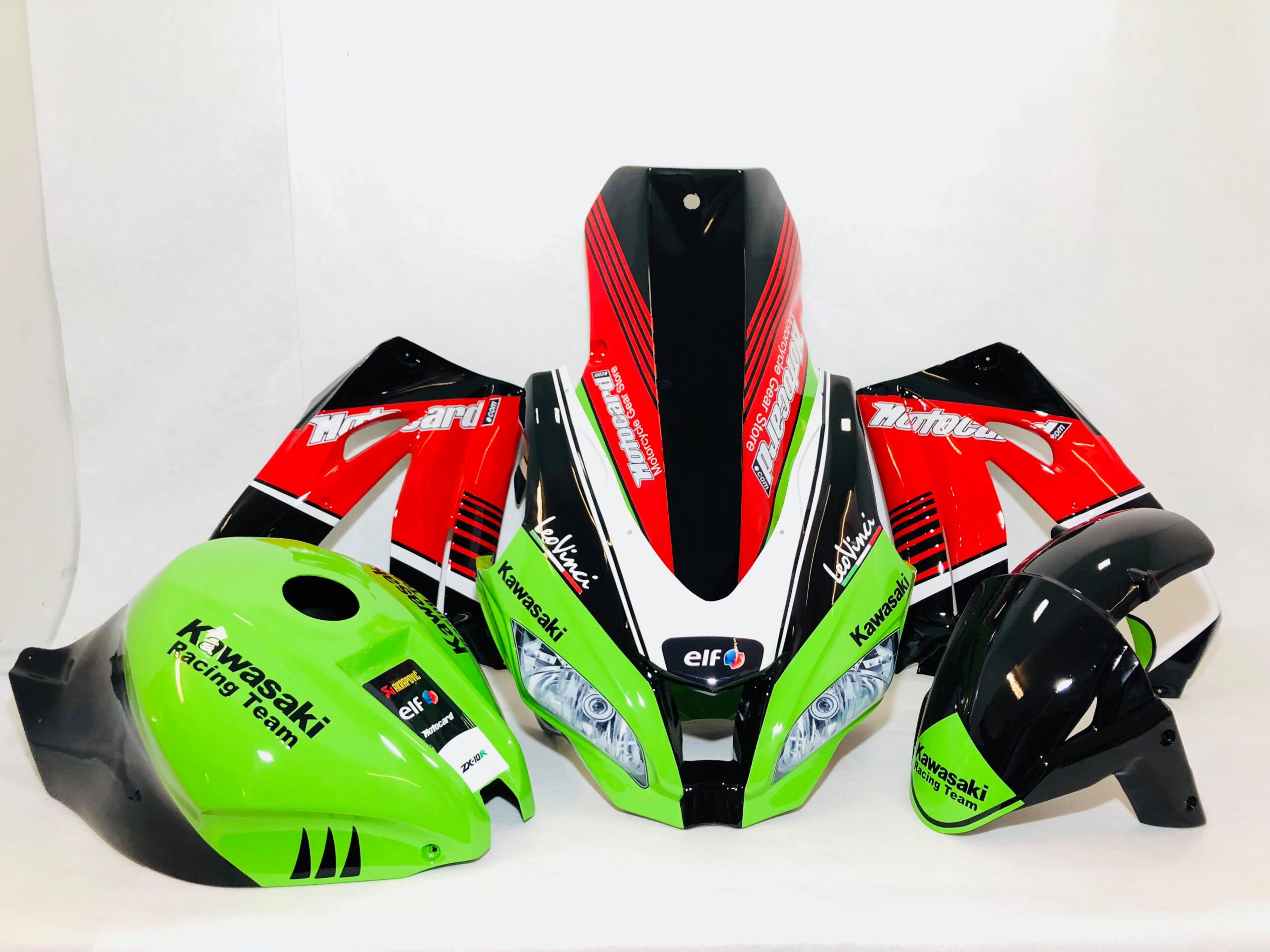 Kawasaki Race Fairings – Custom Painted Design 7