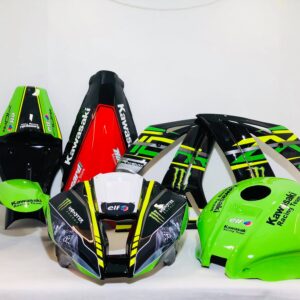 Kawasaki Race Fairings – Custom Painted Design 5