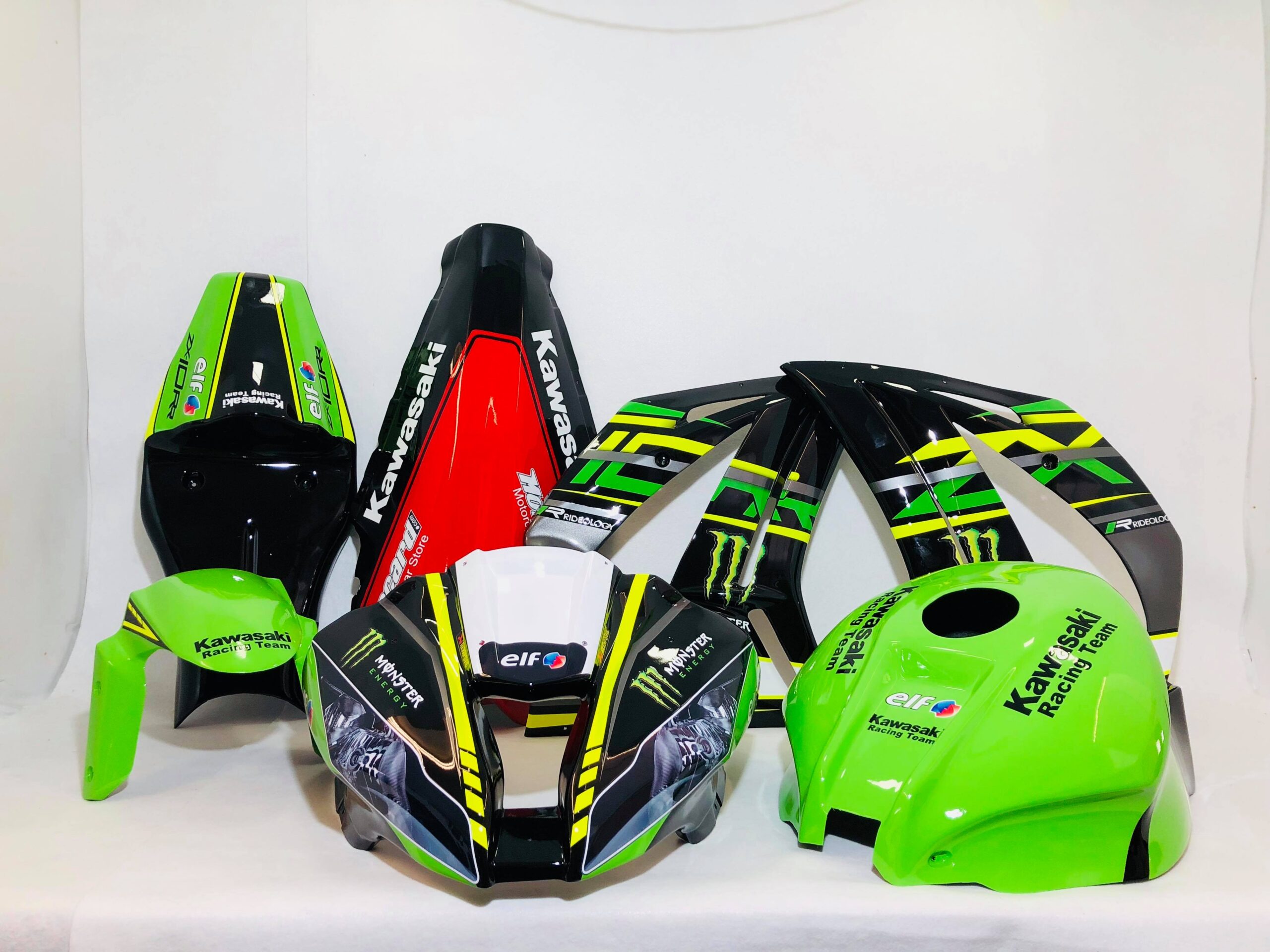 Kawasaki Race Fairings – Custom Painted Design 5