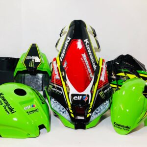 Kawasaki Race Fairings – Custom Painted Design 6