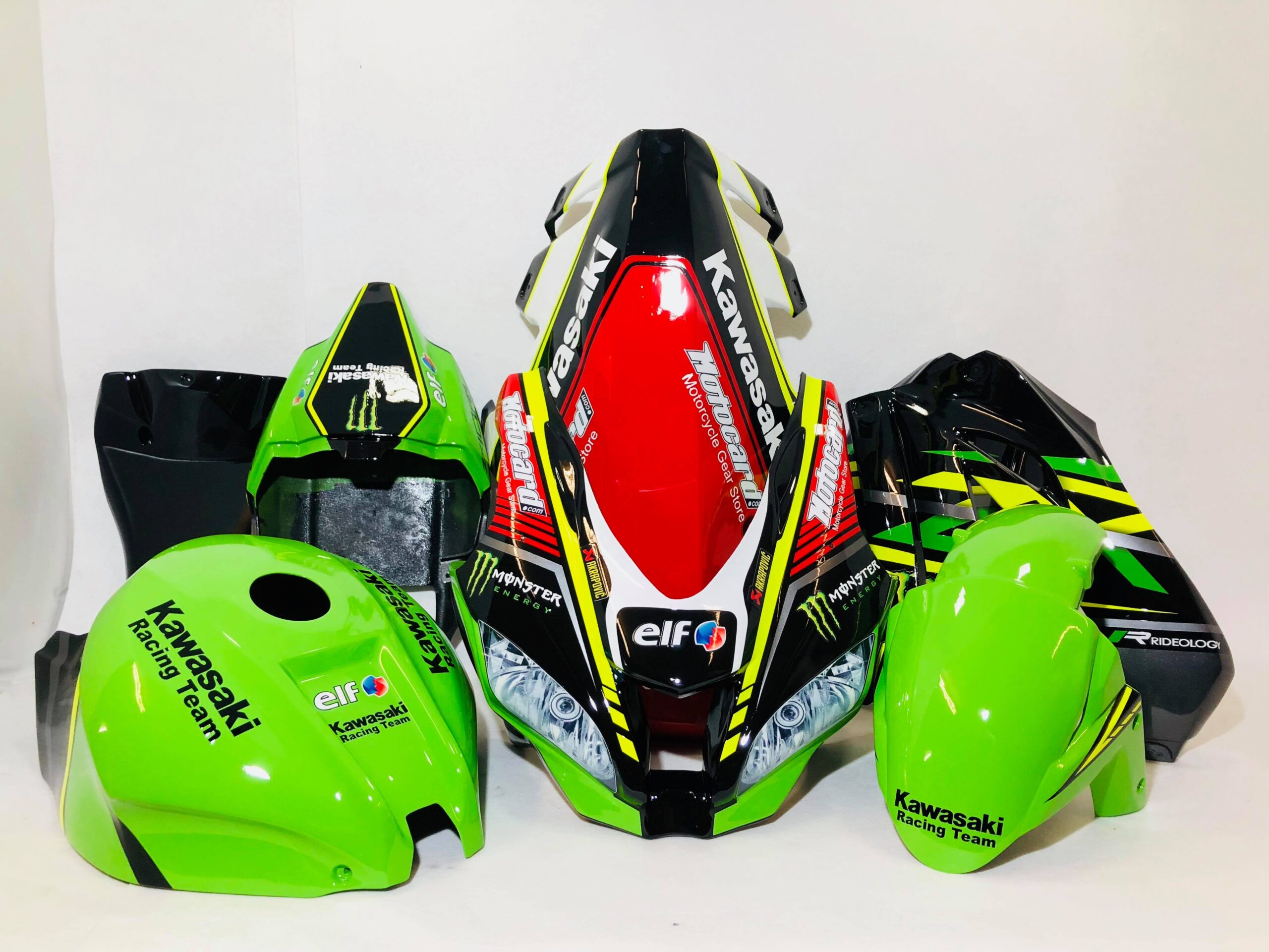 Kawasaki Race Fairings – Custom Painted Design 6