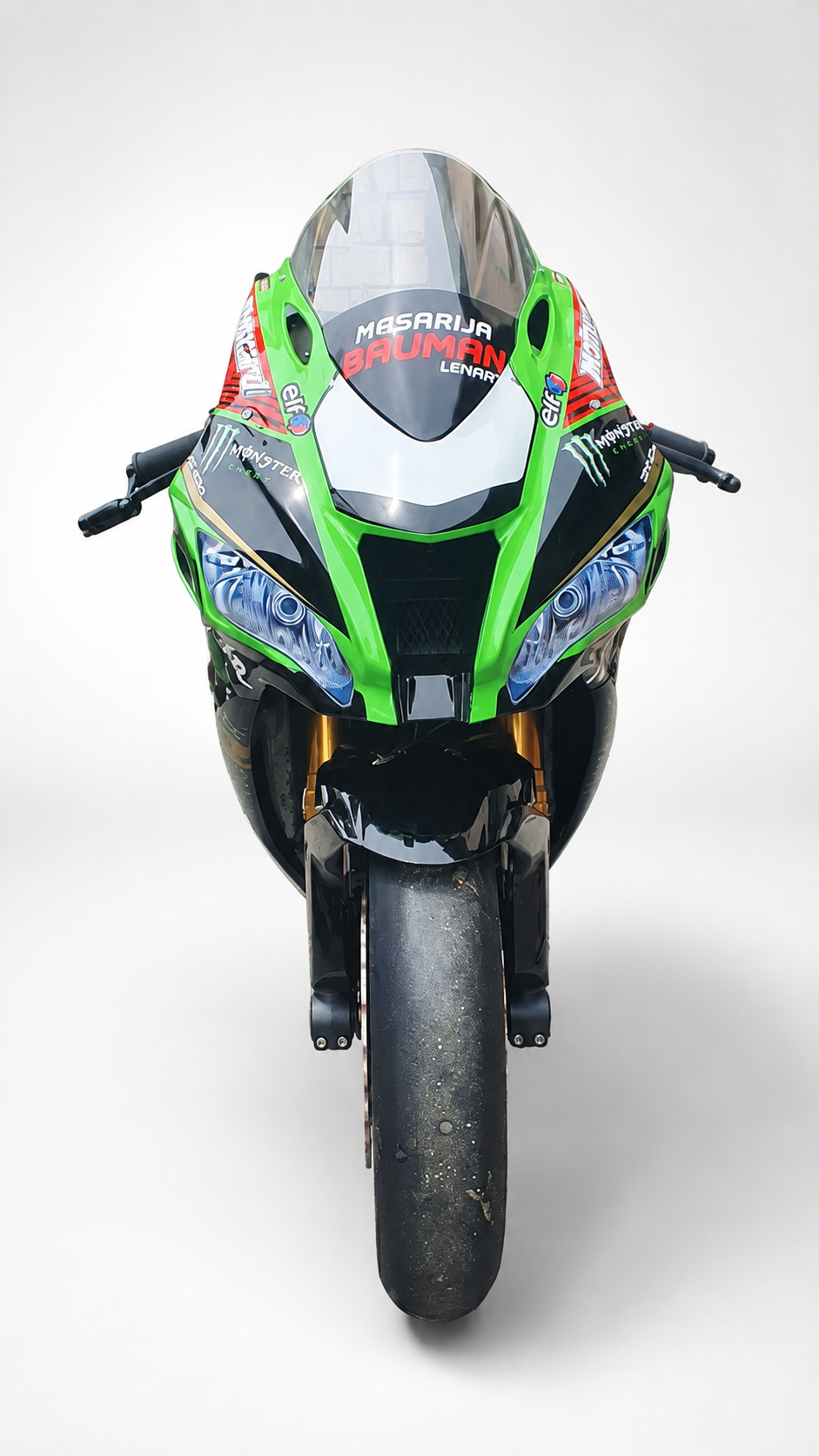 Kawasaki Race Fairings – Custom Painted Design 2 - Image 4