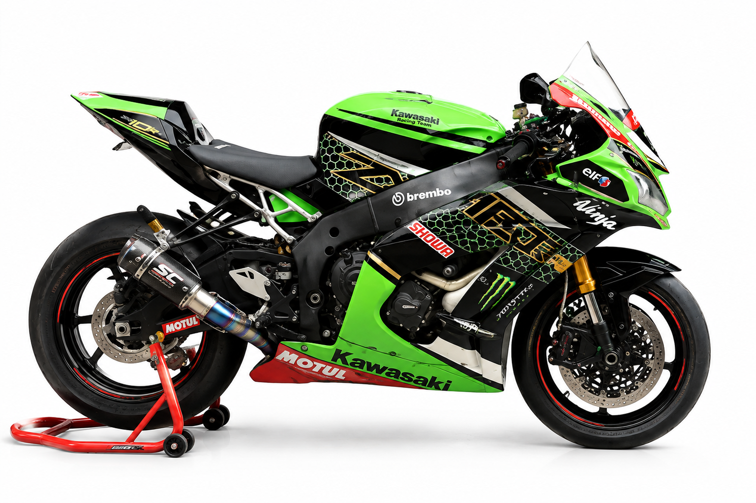 Kawasaki Race Fairings – Custom Painted Design 2