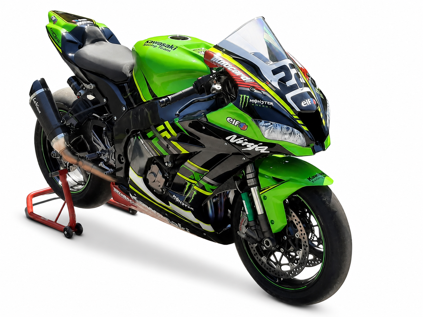 Kawasaki Race Fairings – Custom Painted Design 3 - Image 2