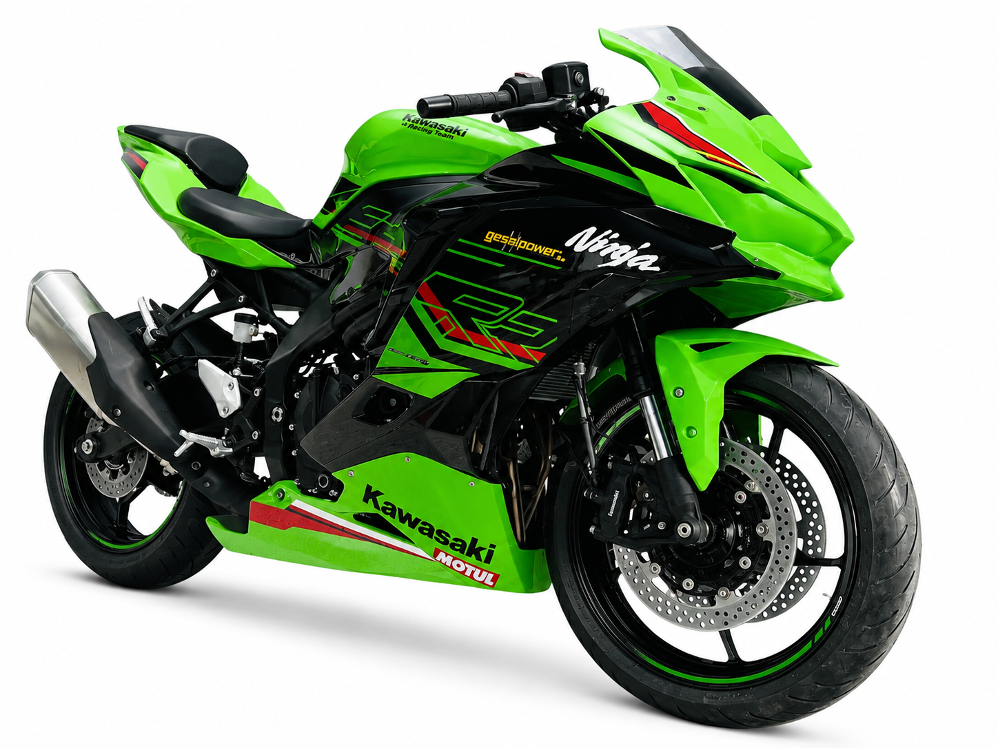 Kawasaki Race Fairings – Custom Painted Design 4