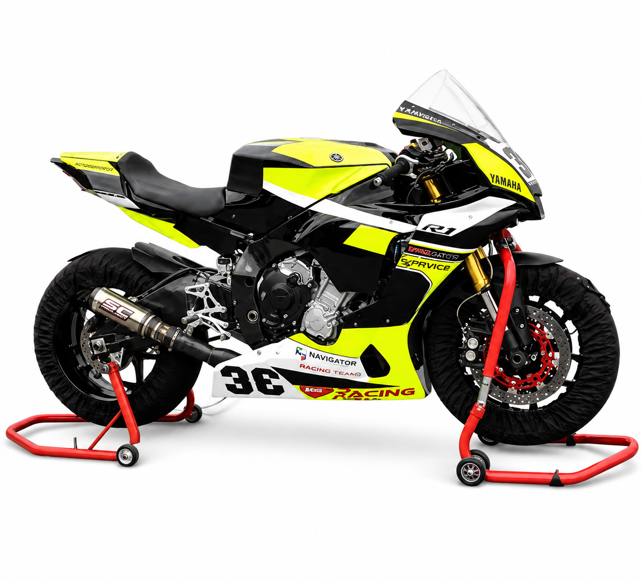 Yamaha Race Fairings – Custom Painted Design 19