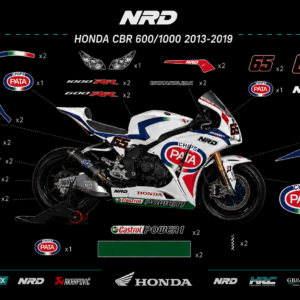 HONDA CBR 600 RR – COMPLETE DECAL KIT 1