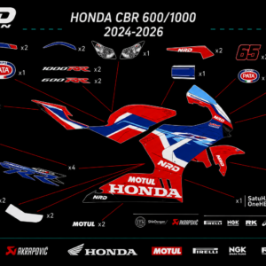 HONDA CBR 600 RR – COMPLETE DECAL KIT 4