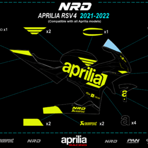 APRILIA RSV 4 2021-2024– COMPLETE DECAL KIT 5