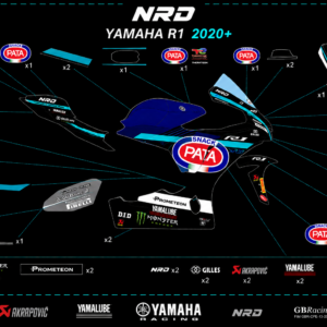 YAMAHA R1 2020+ – COMPLETE DECAL KIT 2
