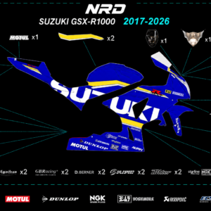 SUZUKI GSX-R 1000- COMPLETE DECAL KIT 1