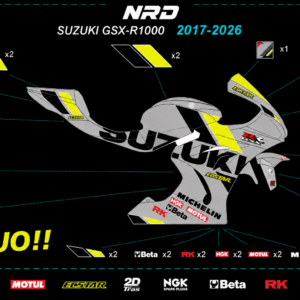 SUZUKI GSX-R 1000- COMPLETE DECAL KIT 2