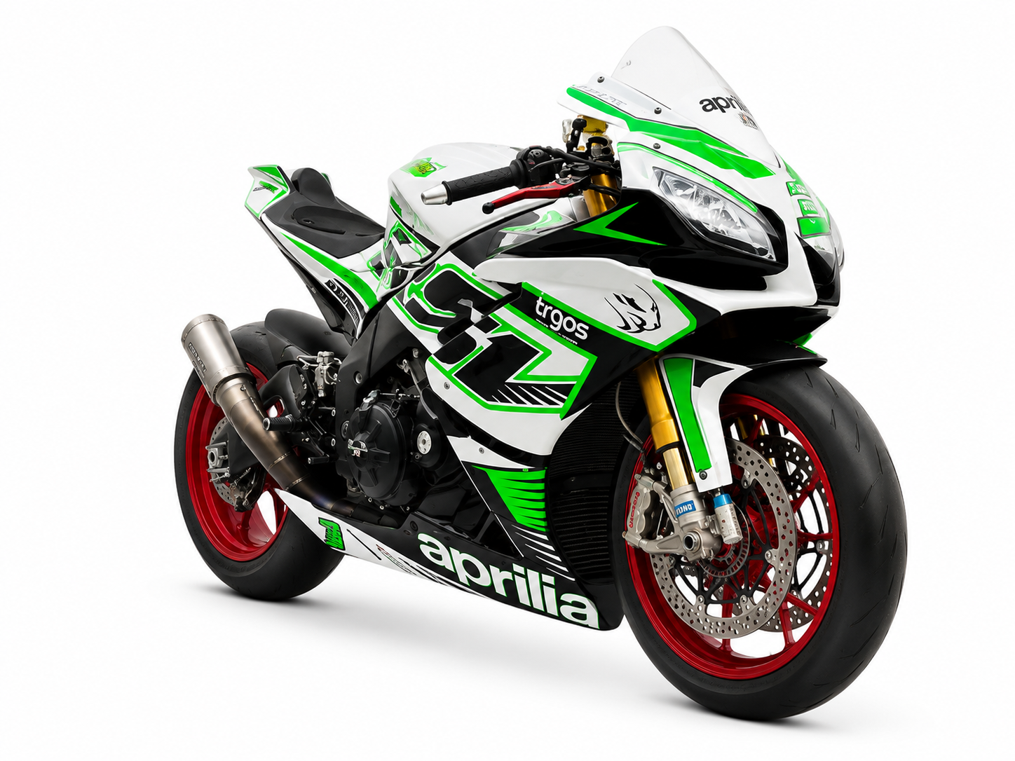 Aprilia Race Fairings – Custom Painted Design 6 - Image 2