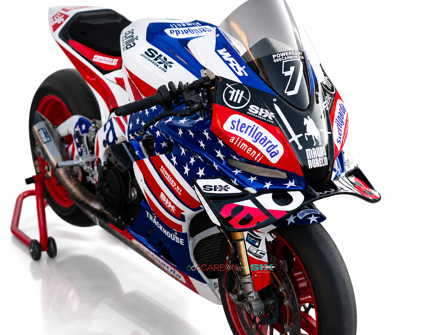Aprilia Race Fairings – Custom Painted Design 5 - Image 2