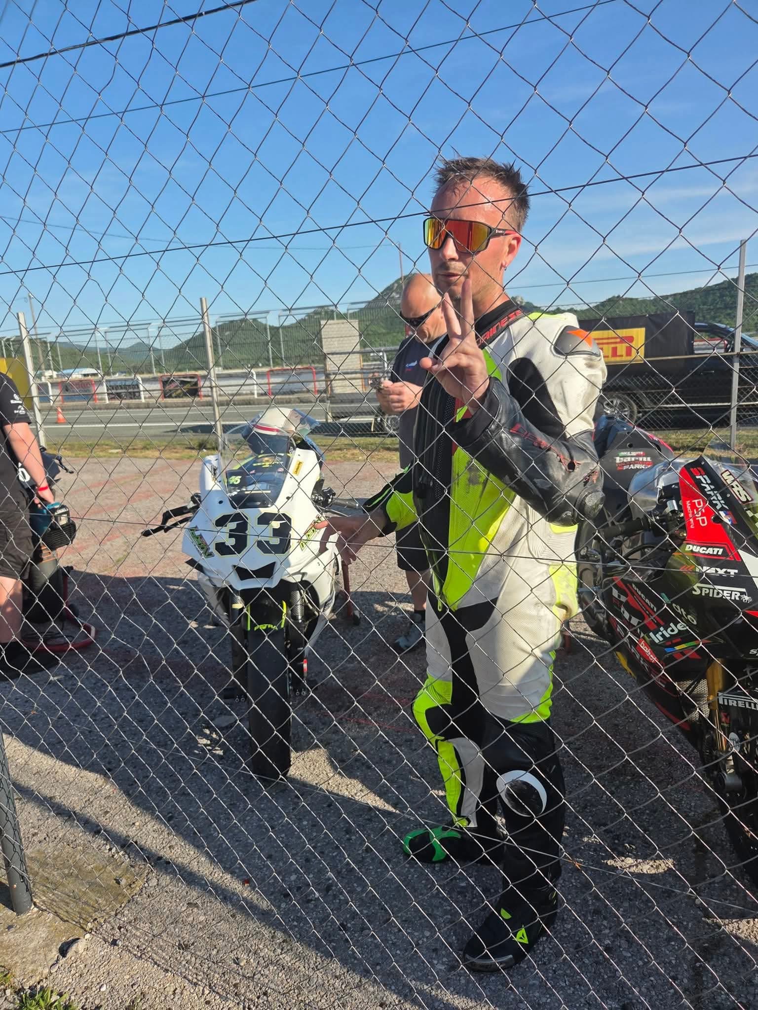 Aleš Senekovič at the race track