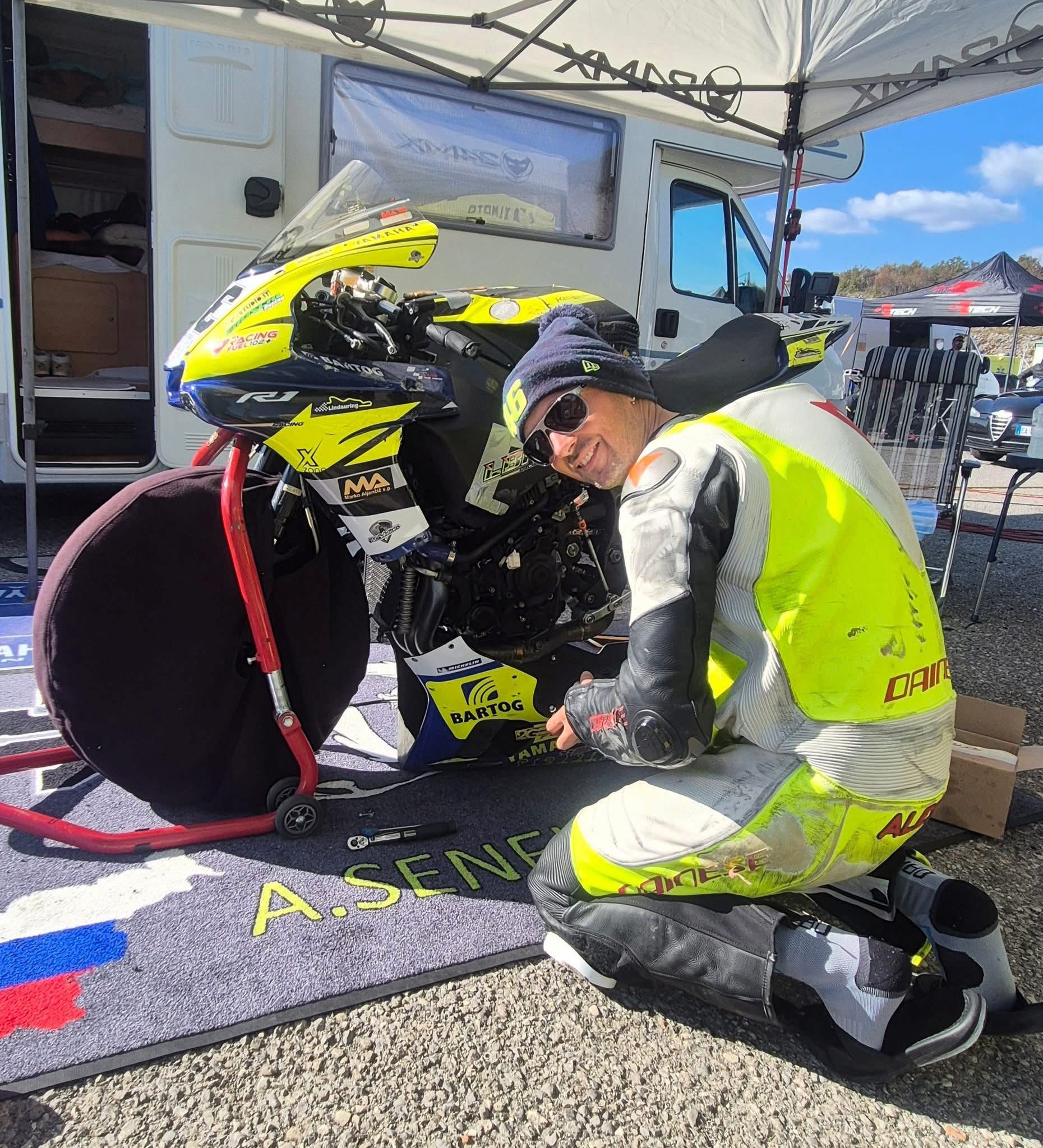 Aleš Senekovič in the paddock