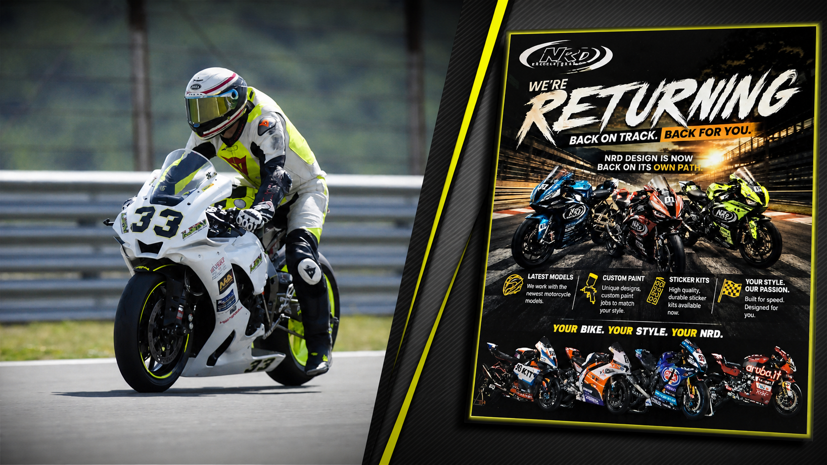 Aleš Senekovič in the Nicoletti Racing Design comeback visual